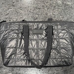 Nautica Quilted Black Duffel Bag